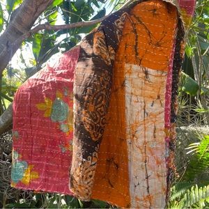 SOLD!! NEW Kantha Quilt